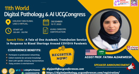 Assist Prof. Fatima Aldarweesh_11th World Digital Pathology & AI UCGCongress