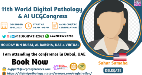 Sahar Samaha _Delegate_ 11th World Digital Pathology & AI UCGCongress