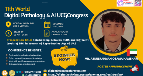 Mr. Abdulrahman Osama Hamshari _11th World Digital Pathology & AI UCGCongress