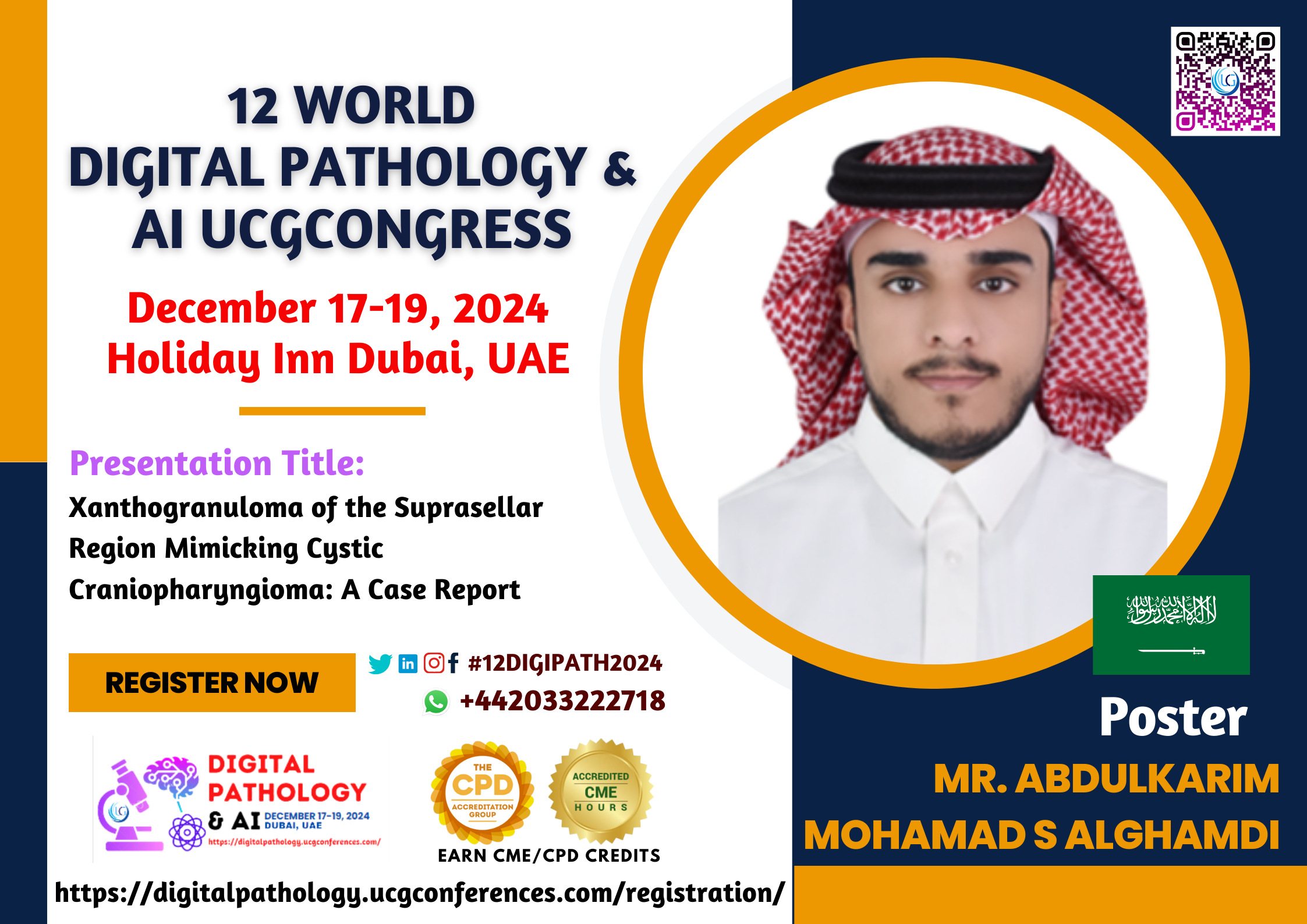 Mr. Abdulkarim Mohamad S Alghamdi_12 World Digital Pathology & AI UCGCongress